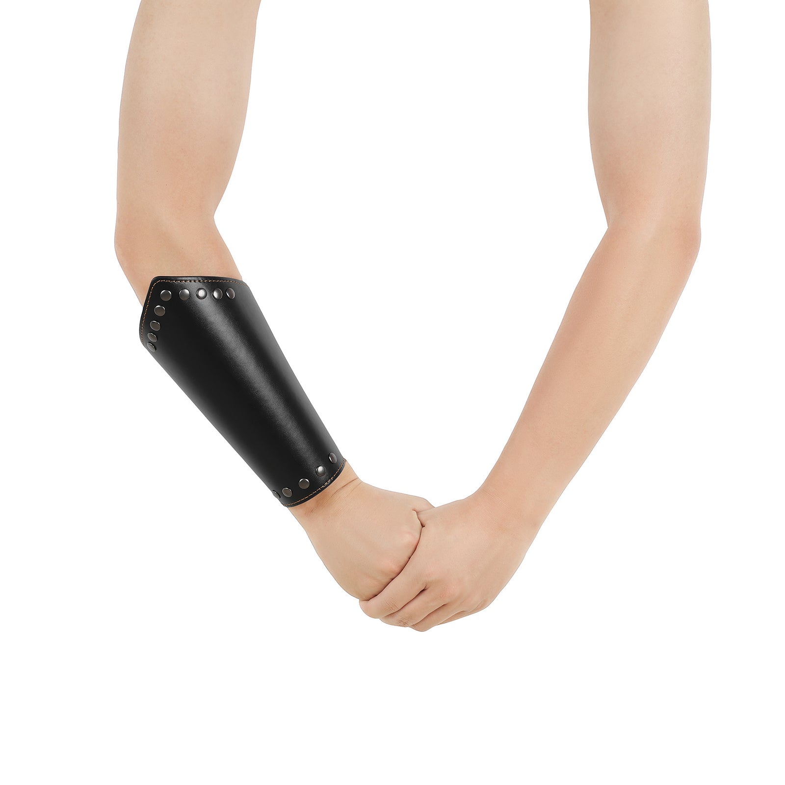 Arm Bracers Leather, Leather Arm Gauntlet Wristband